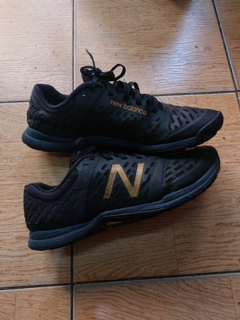 NB New Balance Minimus 20v4 Cross Trainer Men s Shoes Black Grey Gold 27 cm