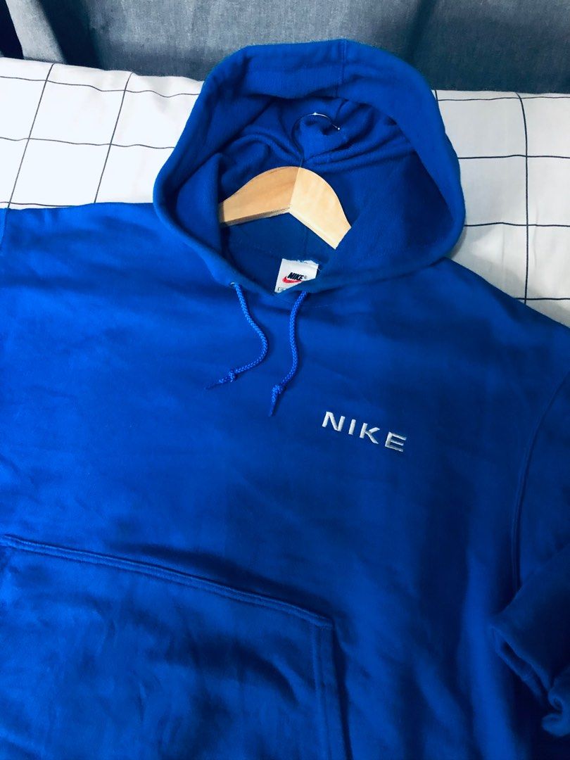 NIKE BIG SWOOSH HOODIE VTG 90s Men s Fashion Tops Sets