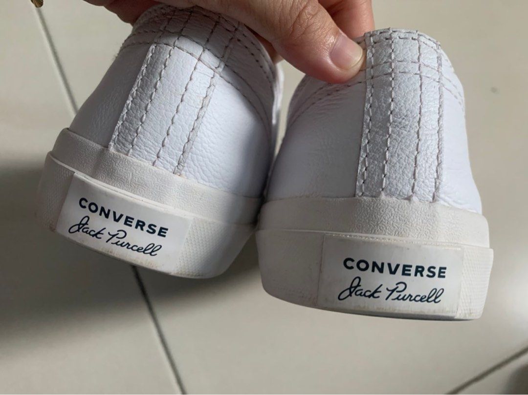 Jack purcell all white leather new arrivals