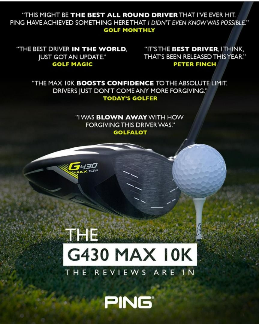 Ping G430 MAX 10K Driver - Tête Seule - 9° - Main Droite - Occasion Très Bon État
