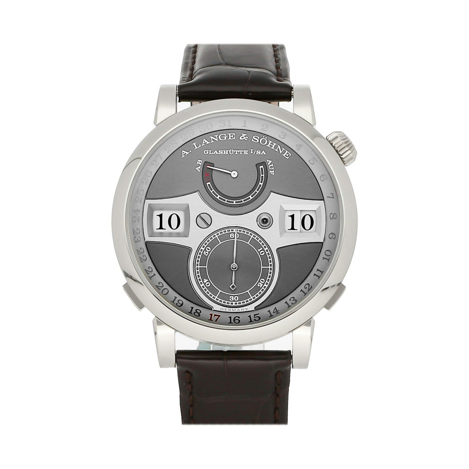 Pre Owned A. Lange Sohne Zeitwerk Date 148.038 Luxury Watches on
