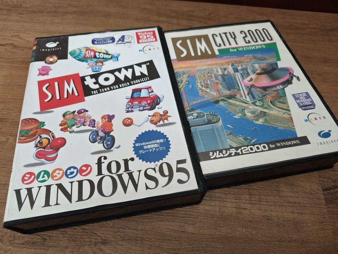 Rare Vintage DOS Win 95 Pc games Sim City Town, Video Gaming, Video Games,  Others on Carousell