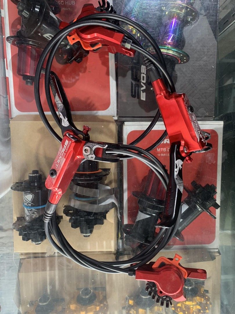 SAGMIT EDISON 2.0 HYDRAULIC BRAKEs CNC ALLOY FRONT AND REAR HYDRAULIC DISC BRAKE MATERIAL CNC ALLOY