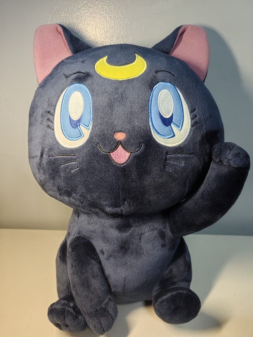 Sailor Moon Cosmos Super big Plush doll Luna Beckoning ver. 15" Bandai ...