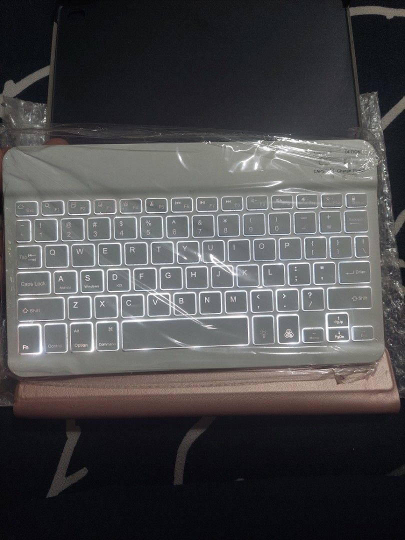 (KEYBOARD ONLY) BLUETOOTH KEYBOARD WIYH BACKLIGHT FOR SAMSUNG TAB S6 LITE (Category: Computer Keyboard) located in Floridablanca. Submitted by rzdl. (Listing ID 1290338387, Image 3). Description: used only few times. in good condition. no longer using it that much. charger: micro type charger (not included) pm for inquiries..