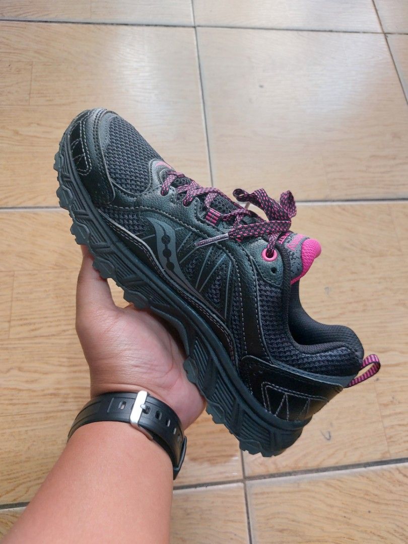 Saucony Grid Eclipse TR3 Black Pink Trail Running Shoes 39 Eur