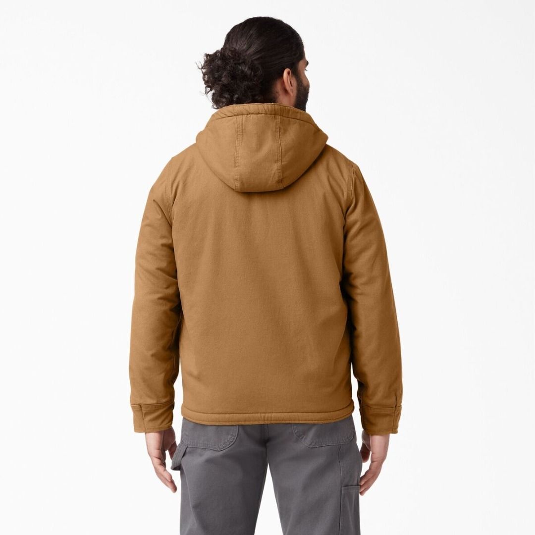 Duck High Pile Fleece Lined Hooded Jacket