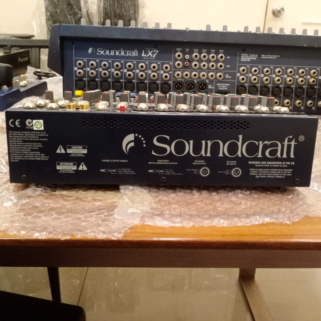 Soundcraft Mixers EFX8 (Category: Soundbars, Speakers & Amplifiers) located in Quezon City. Submitted by foxsquaredeals (Listing ID 1290379217, Image 2). Description: Used Original Soundcraft Mixers for Sale! Price: 12,000 Model: EFX8 Remarks: No issue. No power cable. For full specs, please visit: https://www.soundcraft.com/en/products/efx8 RFS: Used for previous business. Own pick up/ SF shouldered by buyer. MOP: Cash upon pick up, BDO, Chinaba