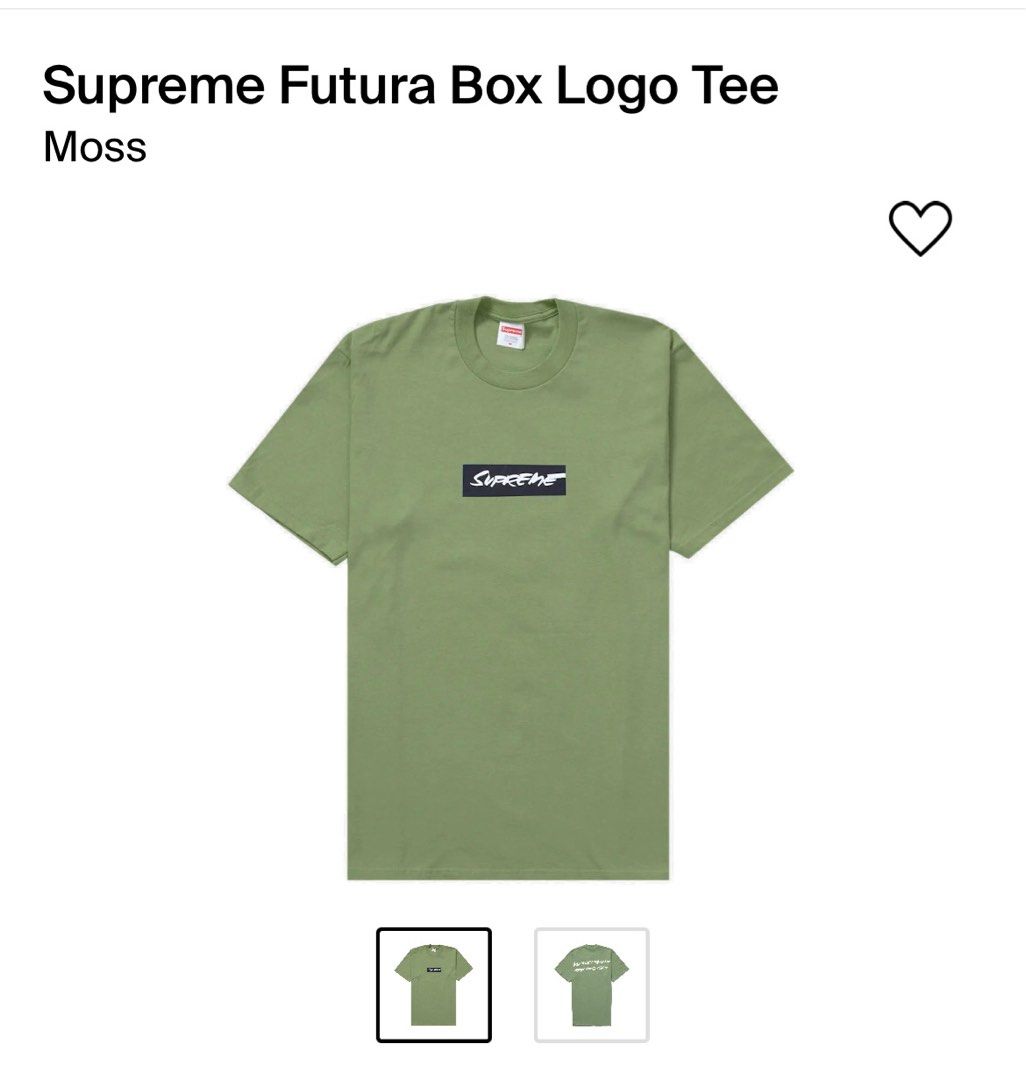 Supreme Futura Box Logo Tee Moss