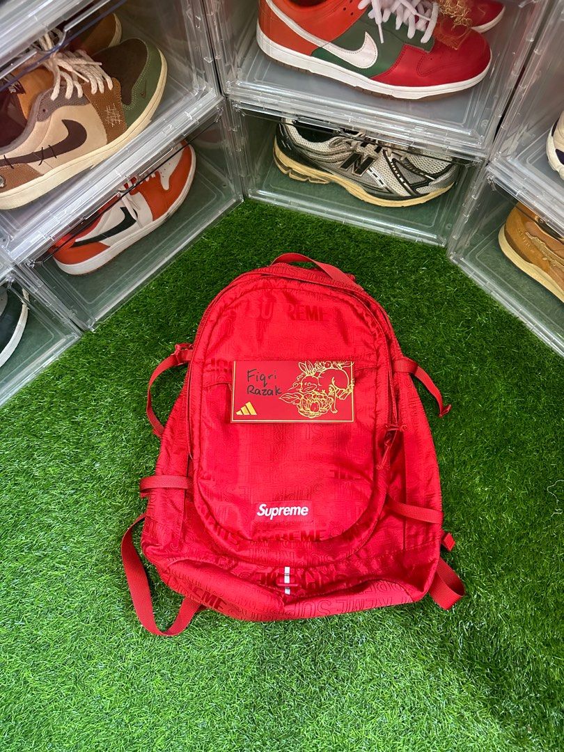 Supreme ss19 red backpack shop