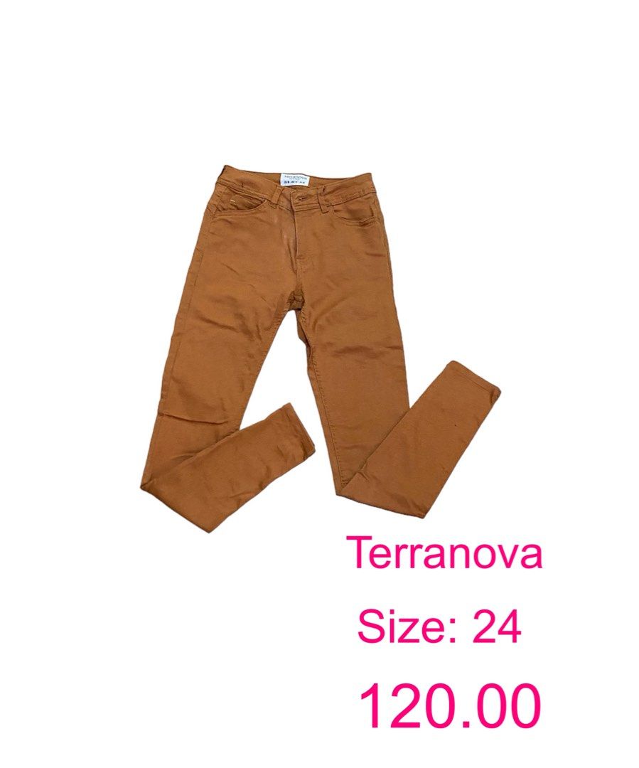Terranova pants (Category: Jeans) located in Cavite. Submitted by darcee21 (Listing ID 1290296609, Image 1). Description: Terranova Pants used once Size 24.