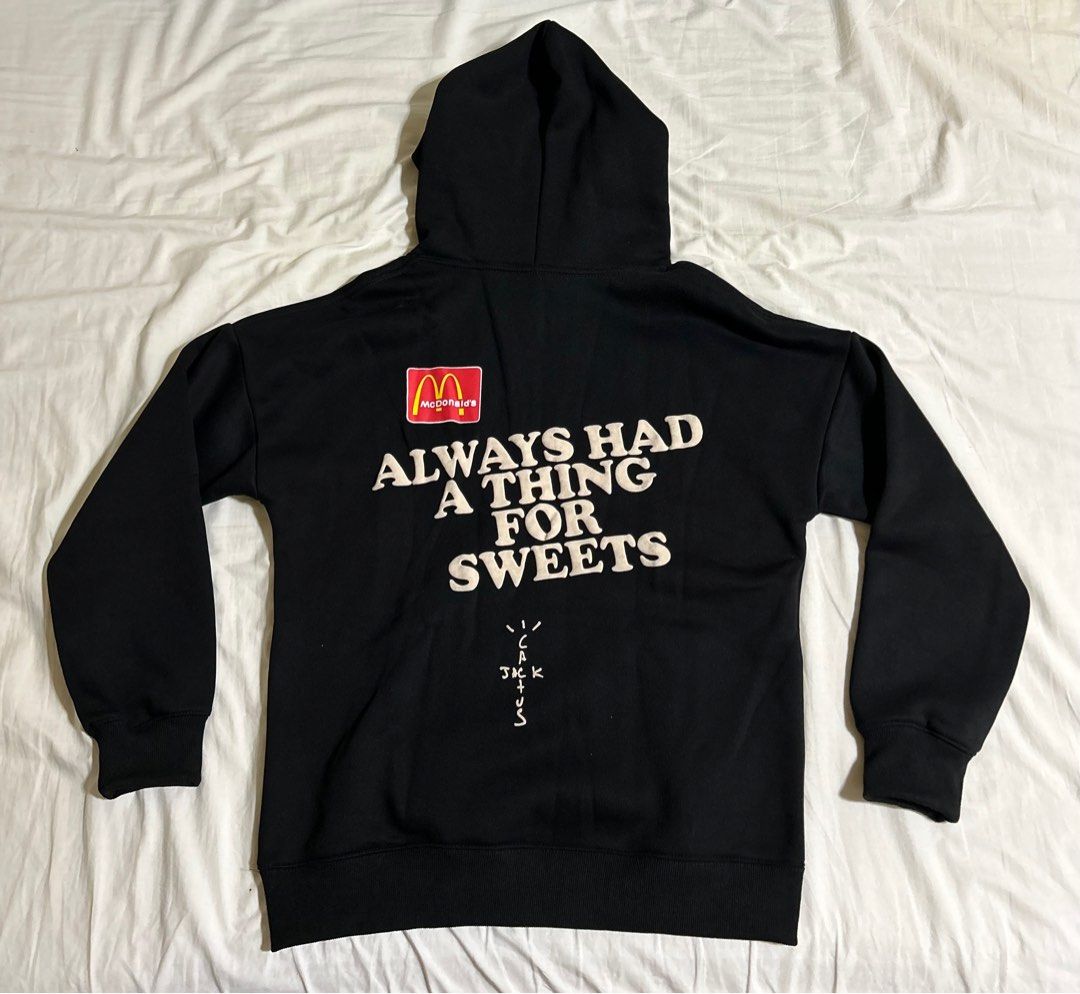 TRAVIS SCOTT CACTUS JACK MCDONALDS COLLAB HOODIE, Men's Fashion, Tops &  Sets, Hoodies on Carousell