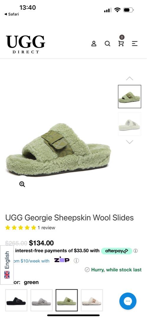 Ugg slides afterpay online