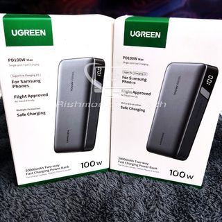 Ugreen 100W 20000mAh Fast Charging for Laptop, Smartphone, Game Console, Power Bank