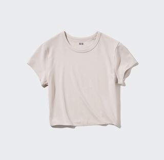 Uniqlo Ultra Stretch Airism Cropped Short Sleeved T-shirt