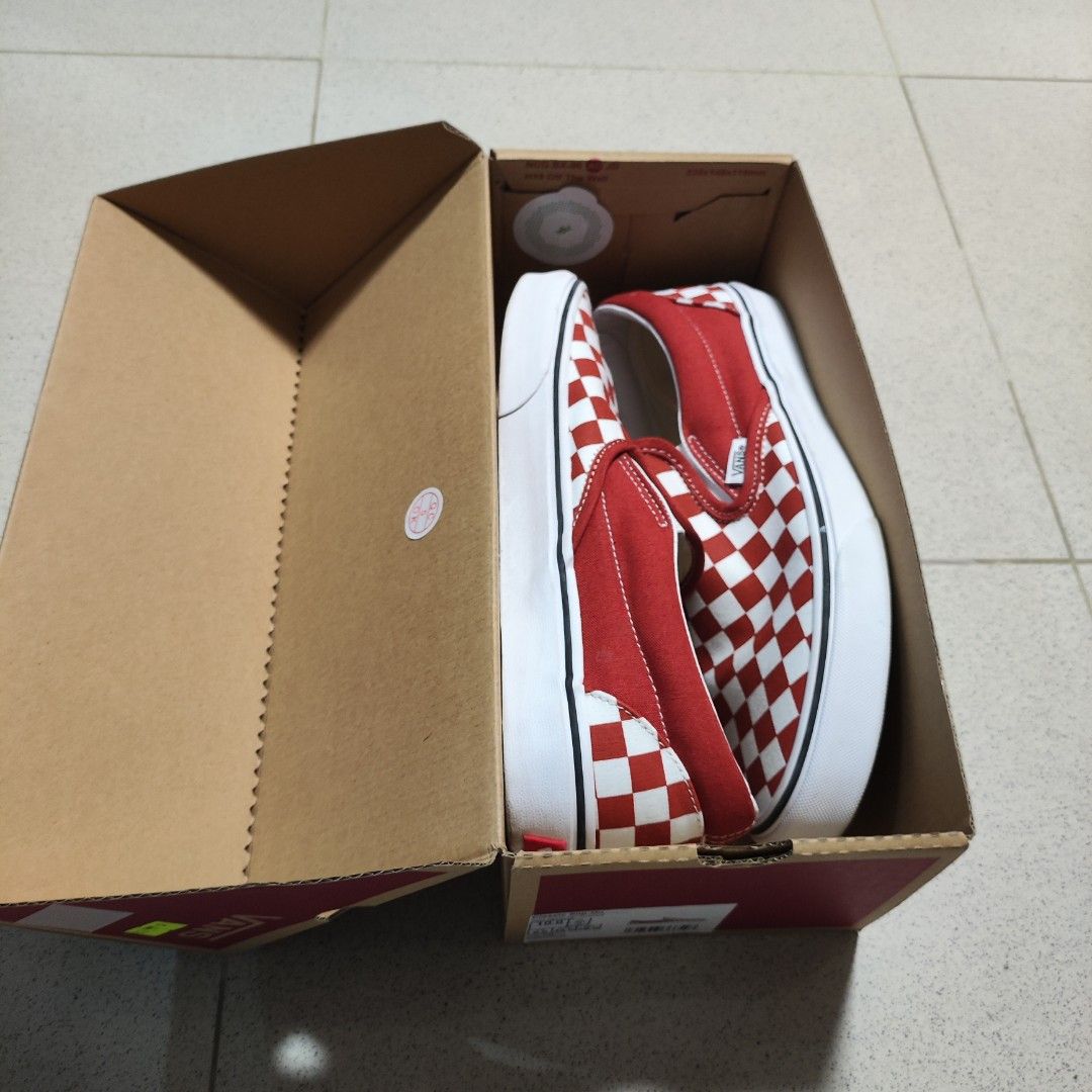 Red checker shoes online