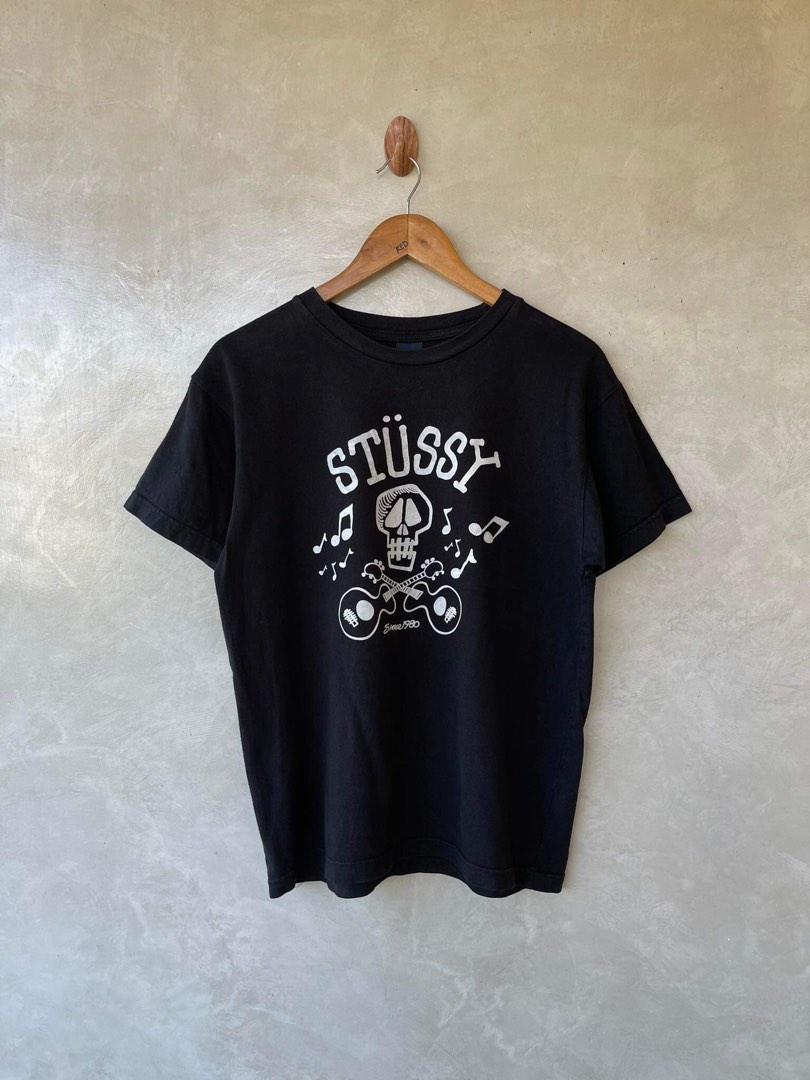 VINTAGE STUSSY SKULL SINCE 1980, Men's Fashion, Tops & Sets, Tshirts ...