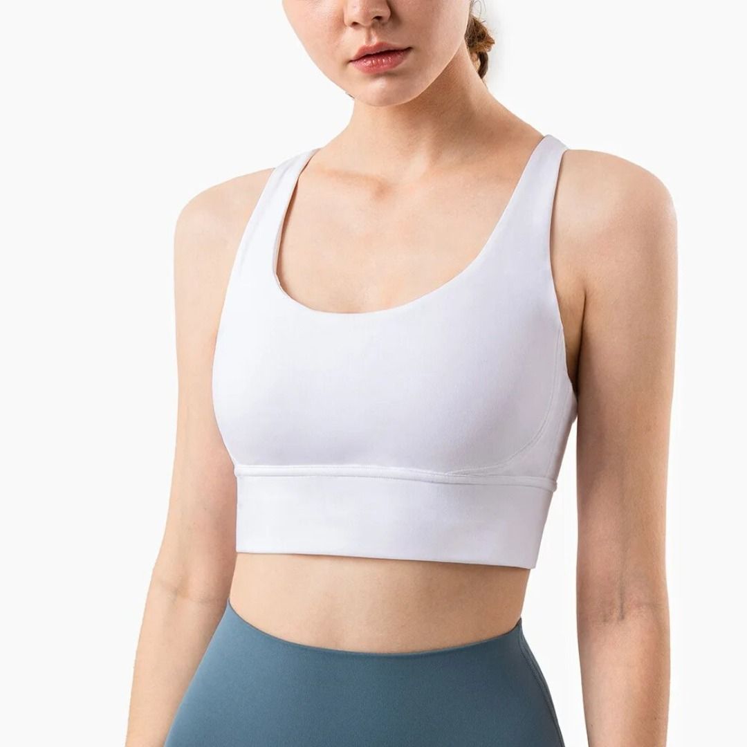 Aiithuug Sports Bra for Women Criss-Cross Back Padded Sports Bras Bounce  Control Support Yoga Bra with Removable Cups Gym Bra, 女裝, 運動服裝- Carousell