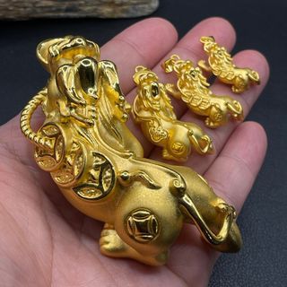 24K Real Gold Piyao Necklace Pendants