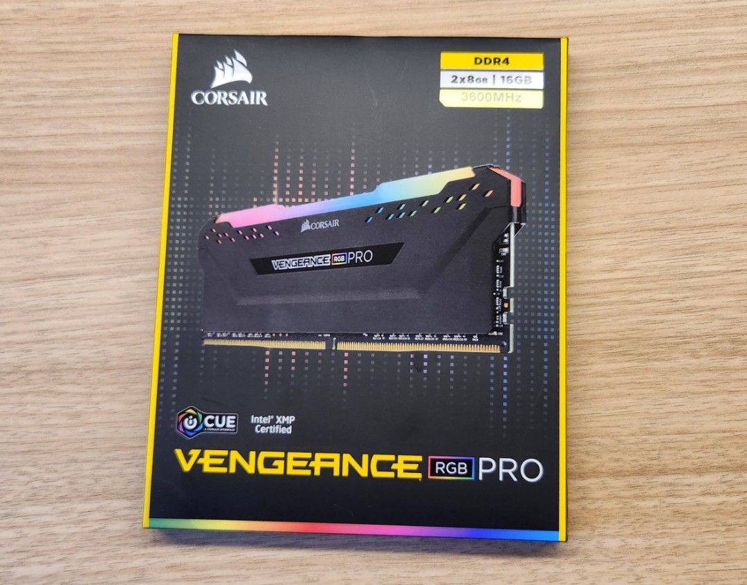 2 x 8GB Corsair Vengeance RGB Pro 3600Mhz Cl16 DDR4 Ram Computers