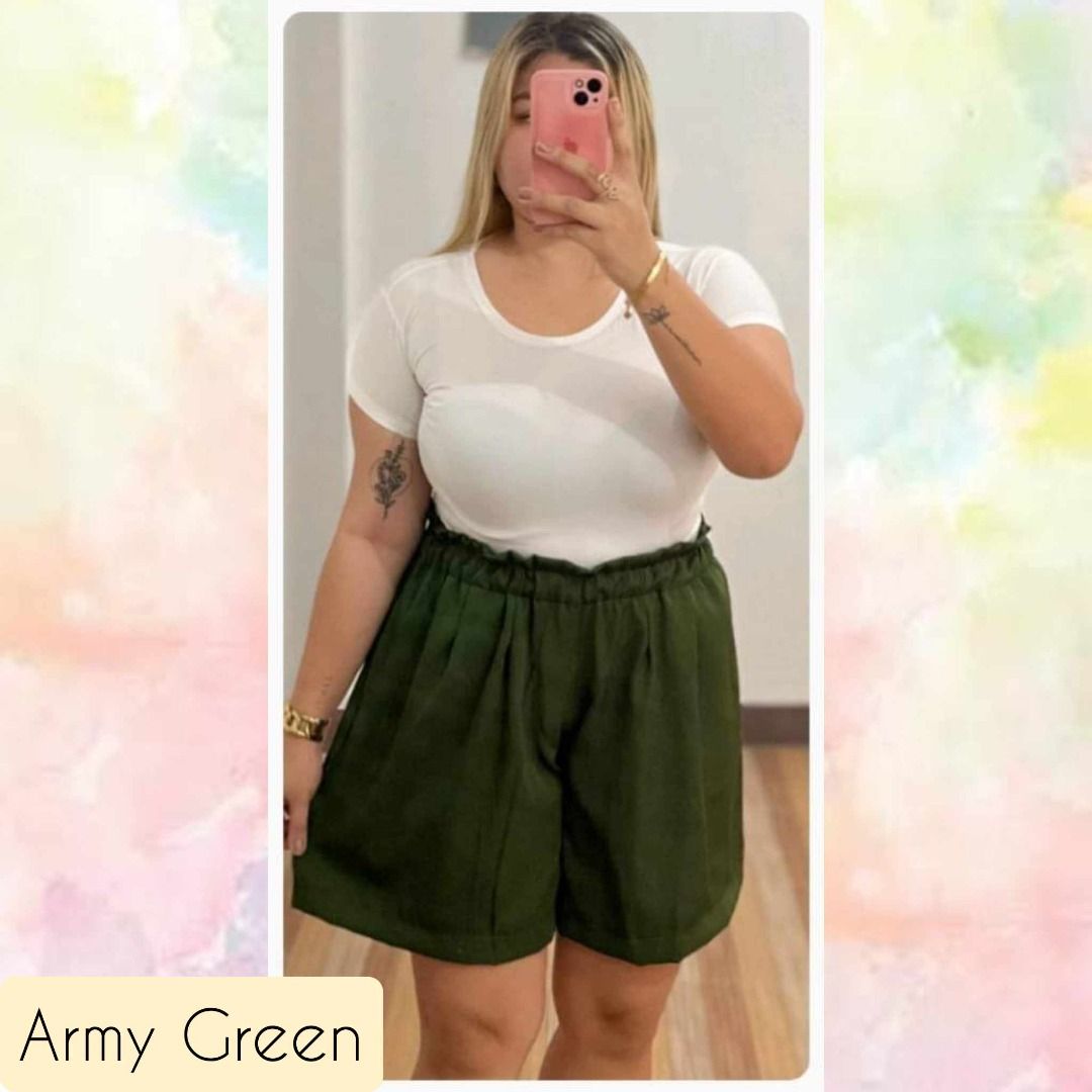 Plus size paperbag shorts shop