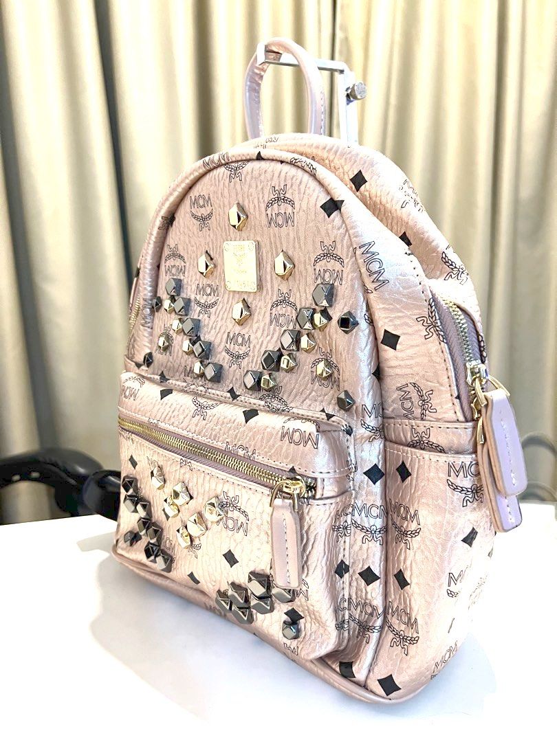 MCM metallic pink backpack
