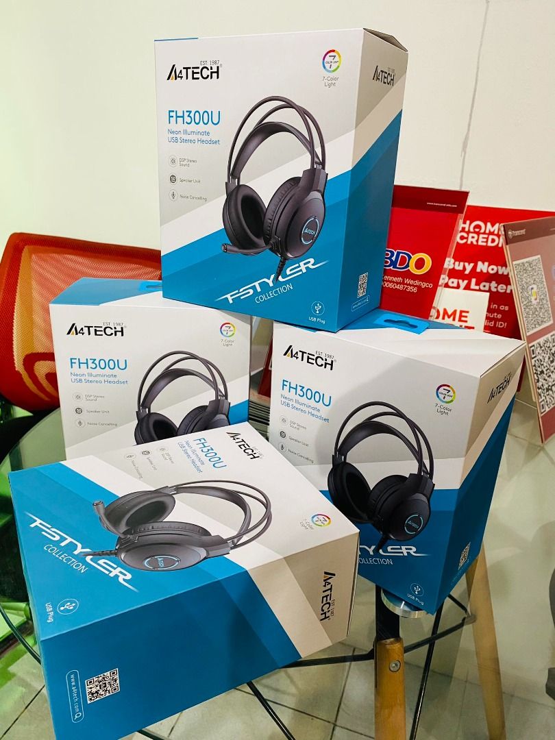 A4Tech Fstyler FH300U Neon Illuminate Noise Cancelling Mic