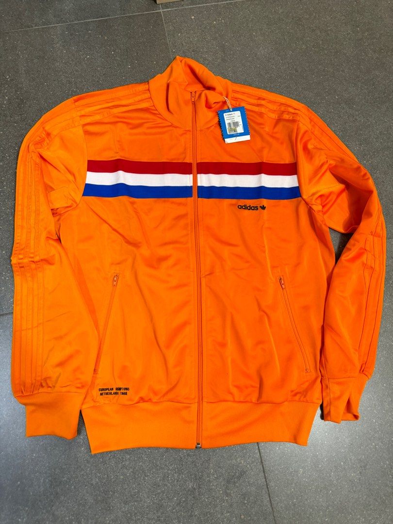 Adidas orange track jacket store
