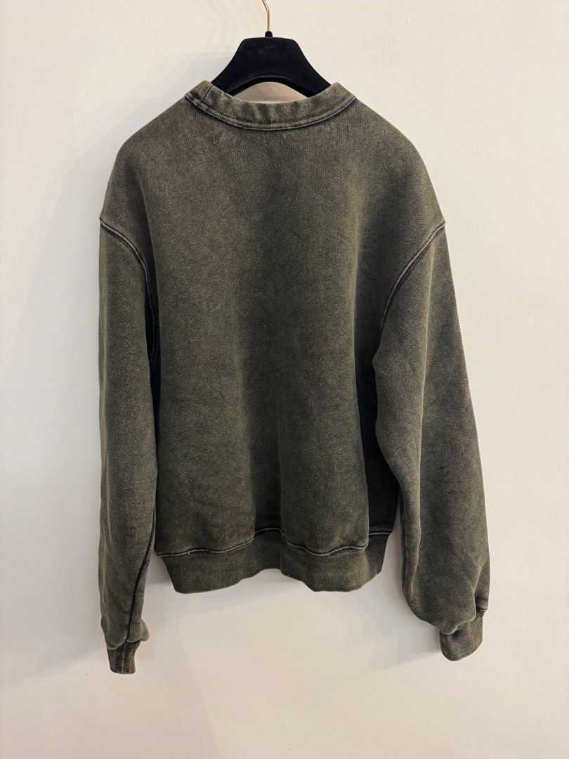 ALEXANDER WANG OVERSIZED GLITTER LOGO SWEATSHIRT