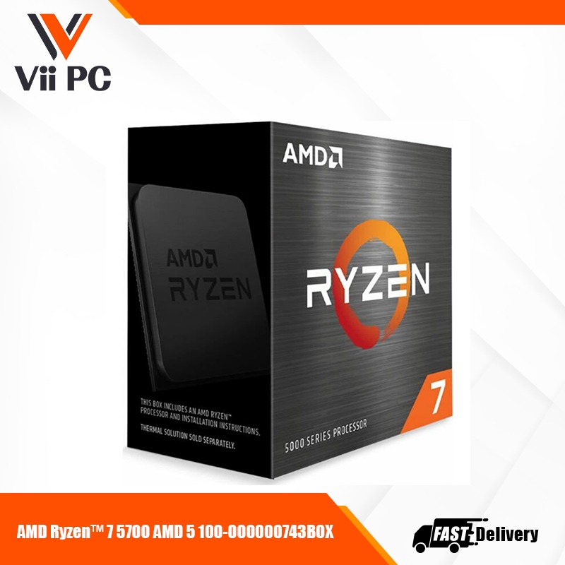 【AMD/CPU】 100-100000743BOX/Ryzen 7 5700 CPU〕AMD Ryzen 7 5700 BOX With Wraith Spire Cooler (Zen3) 100