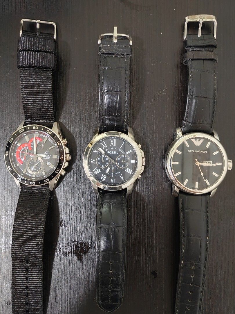 EMPORIO ARMANI FOSSIL CASIO EDIFICE Men s Fashion Watches