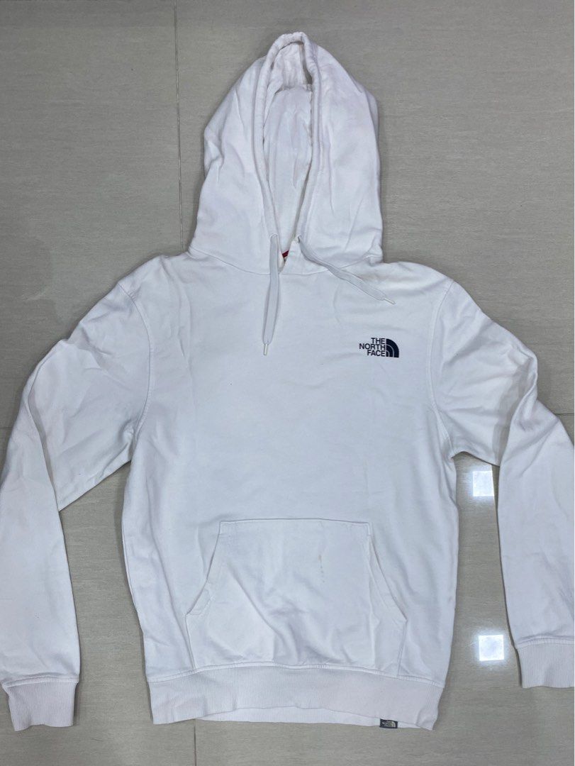 All white north best sale face hoodie