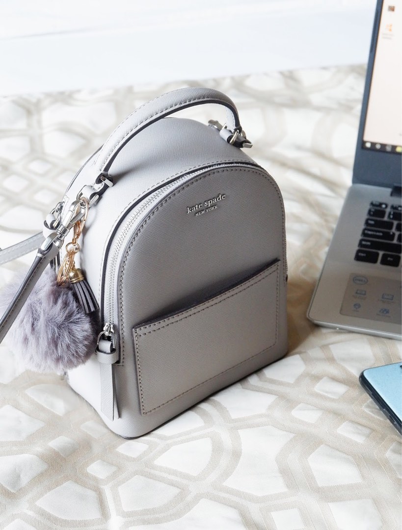 AUTHENTIC KATE SPADE CAMERON MINI CONVERTIBLE BACKPACK Gray