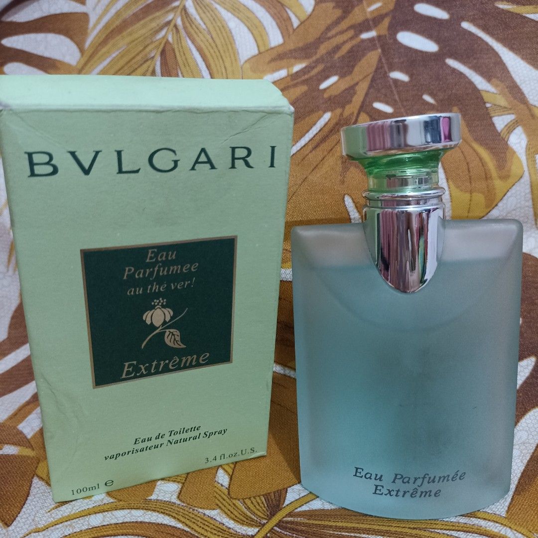 B vlgari Eau Parfumee Extreme (Category: Fragrance & Deodorants) located in Valenzuela. Submitted by Pretty_Thrifted_Trends (Listing ID 1283963555, Image 1). Description: Unisex Scent A lively discrete fragrance for both men and women that will relax and heal your body after a long day giving you a new lease of life for a great evening. Bvlgari Eau Parfumee au The Vert Extreme (Green Tea) is an intense fruity aromatic scent that was created in Je