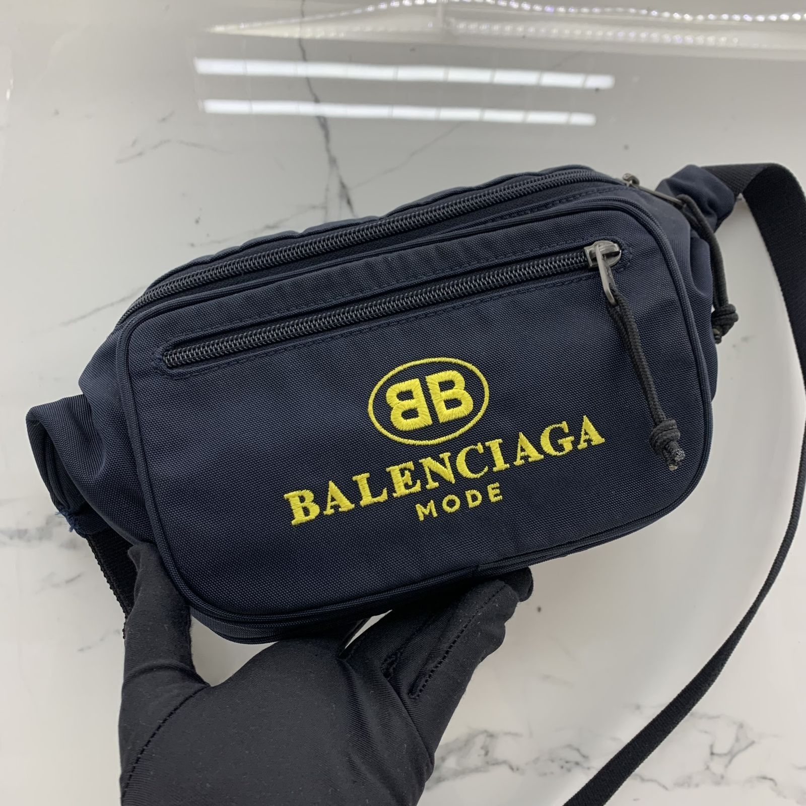BALENCIAGA 482389 BLACK EXPLORER WAIST BAG 247002929 KM Luxury Bags Wallets on Carousell