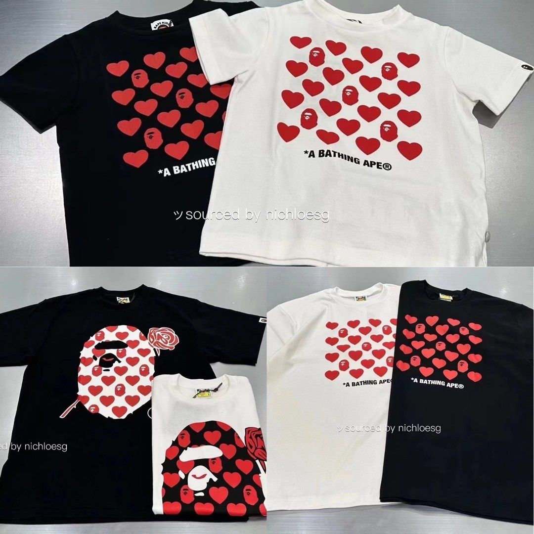 BAPE VALENTINE'S DAY COLLECTION, Men's Fashion, Tops & Sets
