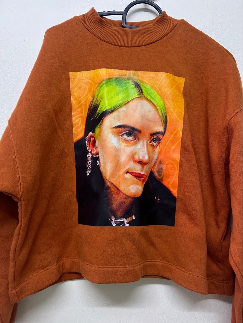 Billie eilish orange sweatshirt hotsell