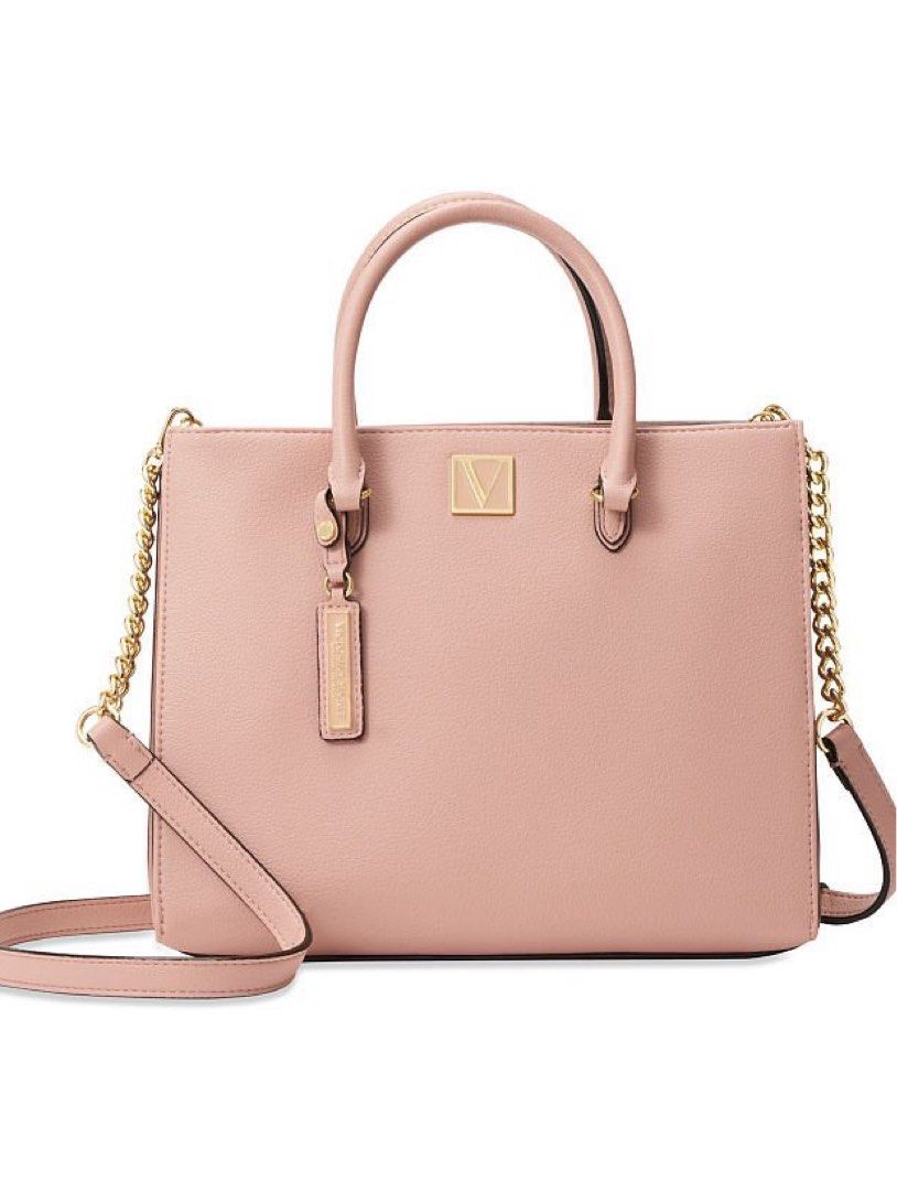 BNIP Authentic Victoria Secret Structured Satchel Bag Crossbody Handbag Slingbag Hand Sling Mini Evening Wedding Casual Formal Dinner Party Orchid Blush Pink CNY Luxury Bags Wallets on Carousell