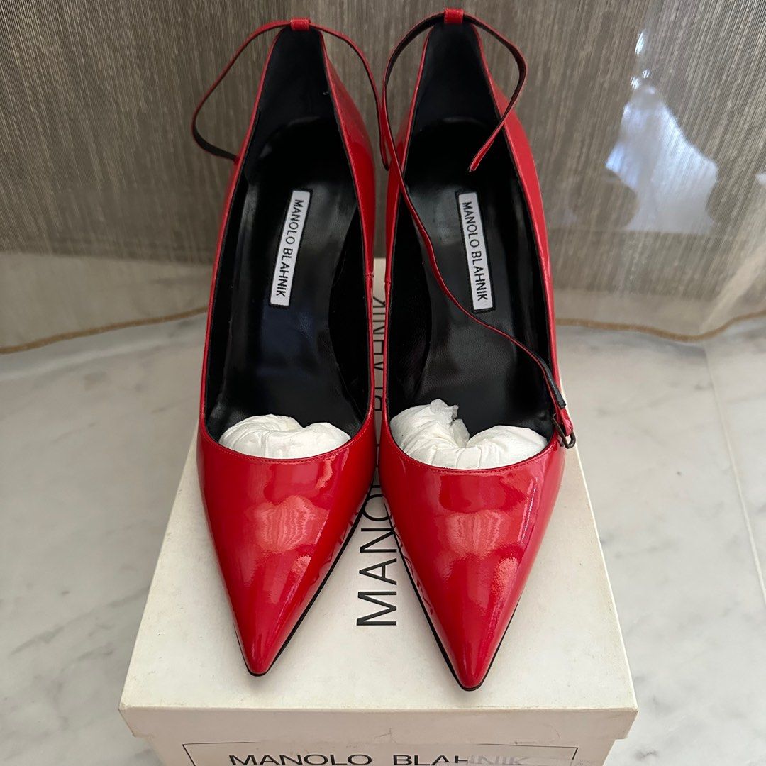 Manolo blahnik bb patent 115mm pump clearance