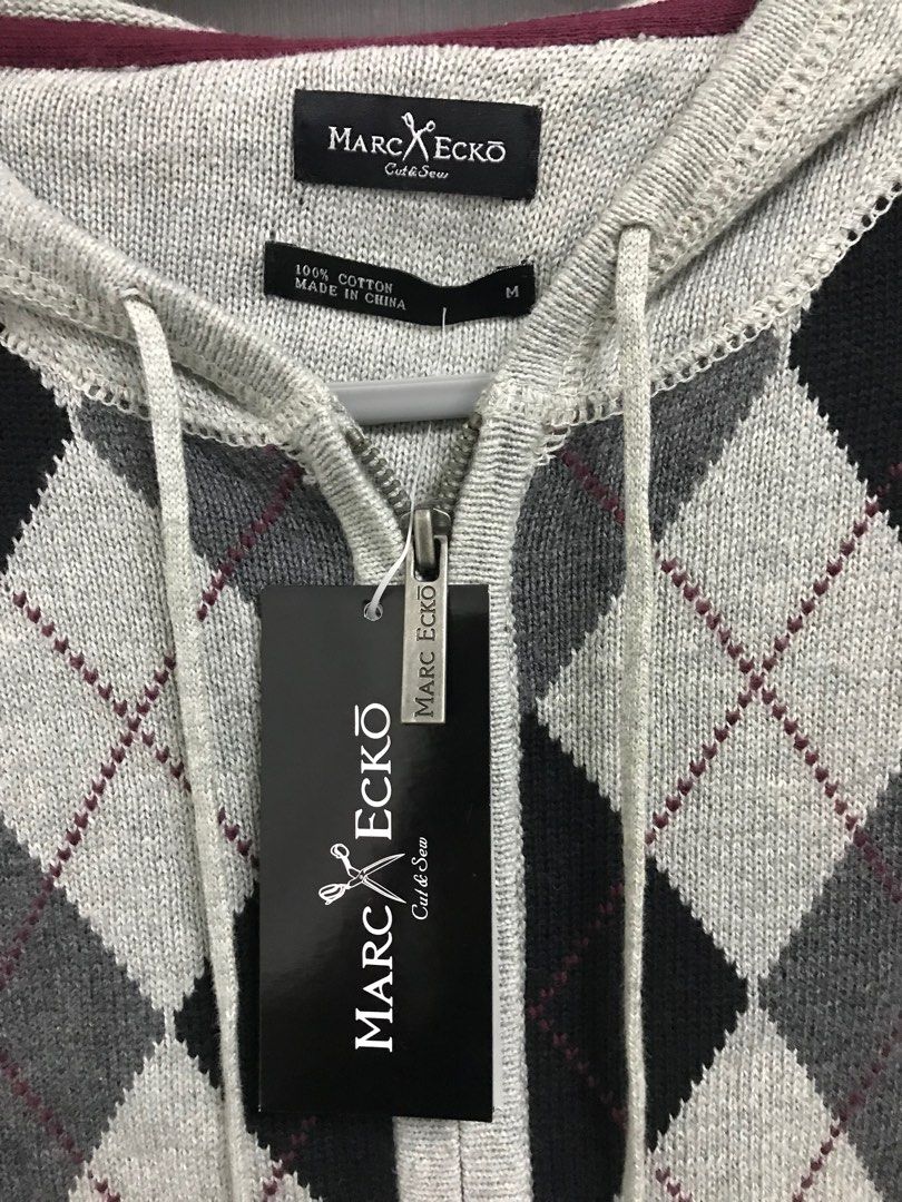 Brand New Marc Ecko Cut Sew Hooded Zip Up Sweater Size M 50 Carousell