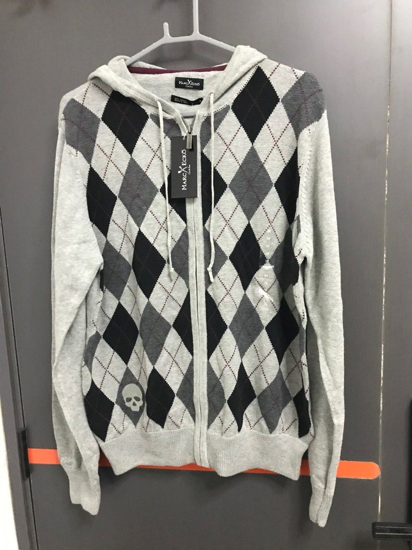 Brand New Marc Ecko Cut Sew Hooded Zip Up Sweater Size M 50 Carousell