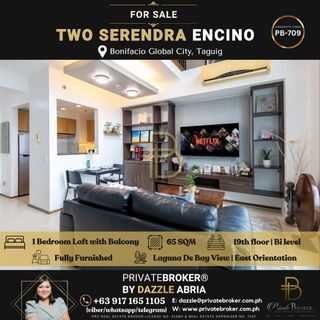 Brand New Modern Loft 1 Bedroom With Balcony Condo In Two Serendra Bgc