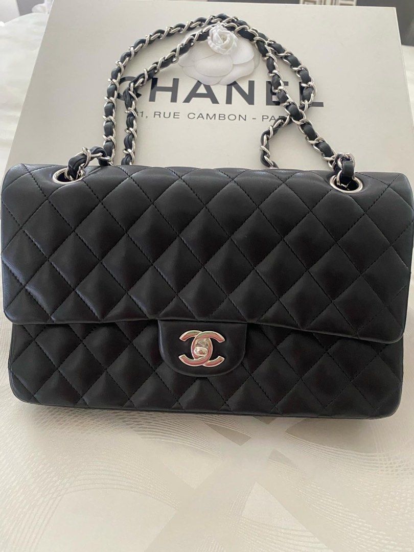 Chanel classic medium 22.5, Luxury, Bags u0026 Wallets on Carousell