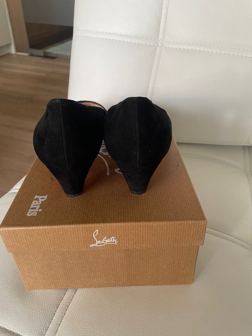 Christian Louboutin suede heels Women s Fashion Footwear Heels