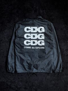COMME DES GARCON CDG - “My Energy Comes From Freedom” Coach Jacket In Black