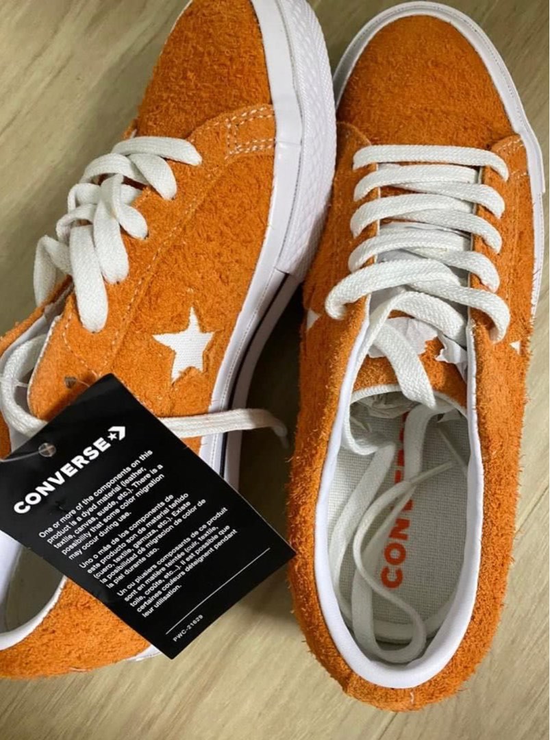 Orange one star converse outlet