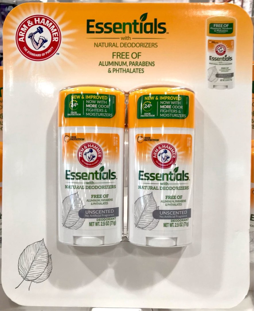 Costco好市多 Arm & Hammer 小蘇打配方體香膏 71g x4入 deodorant, 香水、美妝、保養, 香水、體香劑在旋轉拍賣