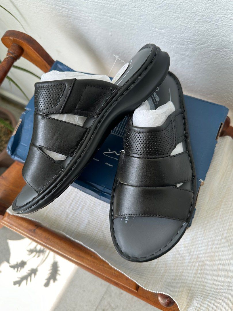 QUUL Summer Men Genuine Leather Sandals Outside Cow Leather Slippers  Soft-soled Male Casual Sandals Non-slip (Color : C, Size : 38): Buy Online  at Best Price in UAE - Amazon.ae