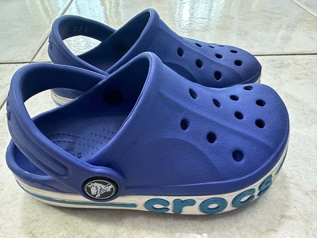 CROCS Bayaband Clogs Cerulean Blue size C9