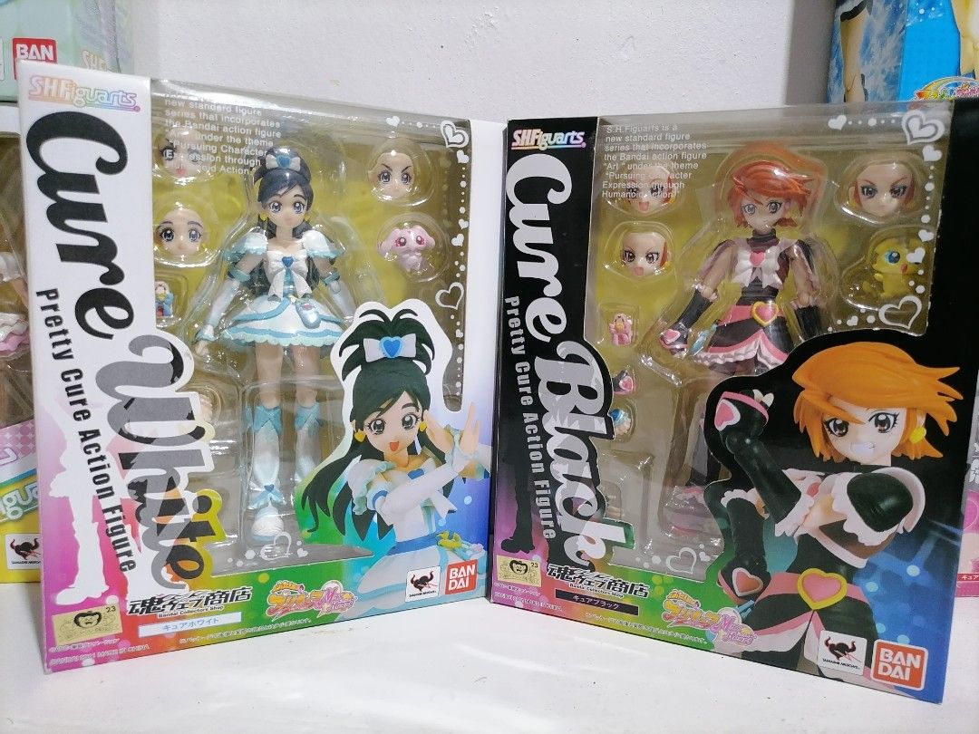 Cure Black & Cure White Precure SHFiguarts (Category: Figurines & Statues) located in Baguio. Submitted by ems_collects (Listing ID 1284090122, Image 1). Description: They've only been brought out once and placed back carefully. For any inquiries, please feel free to pm me :).